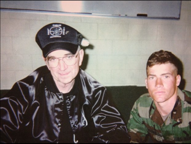 Ashley Brown during his service in the United States Marine Corps